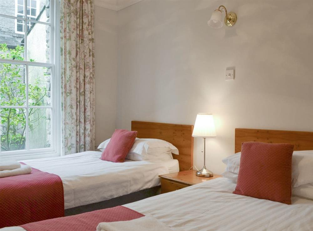 Twin bedroom at Shaw End Mansion- Apartment 1 in Kendal, Cumbria