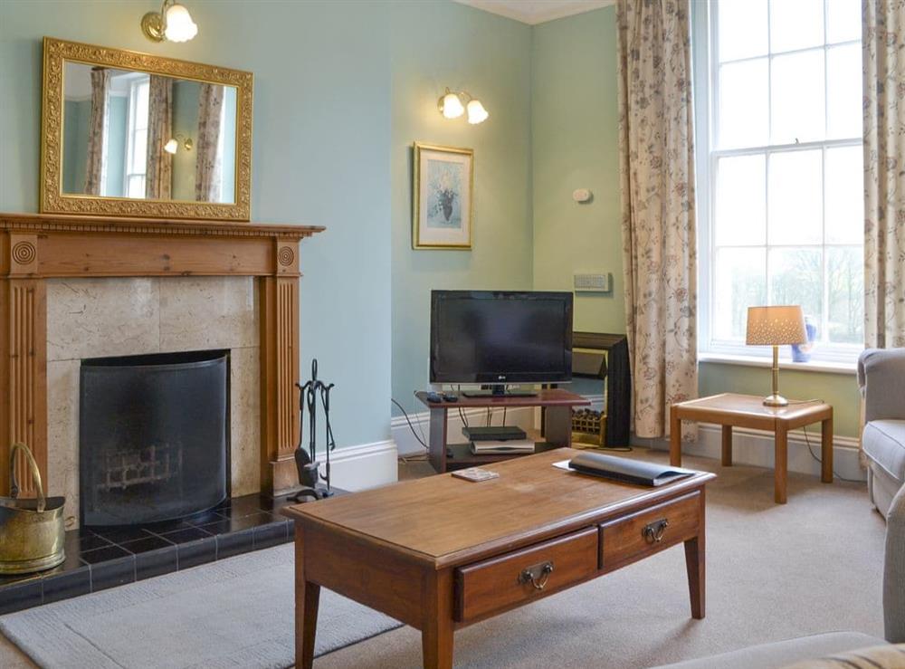 Living area at Shaw End Mansion- Apartment 3 in Kendal, Cumbria