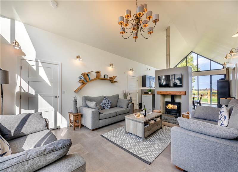 Relax in the living area at Shearwater Lodge, Bamburgh