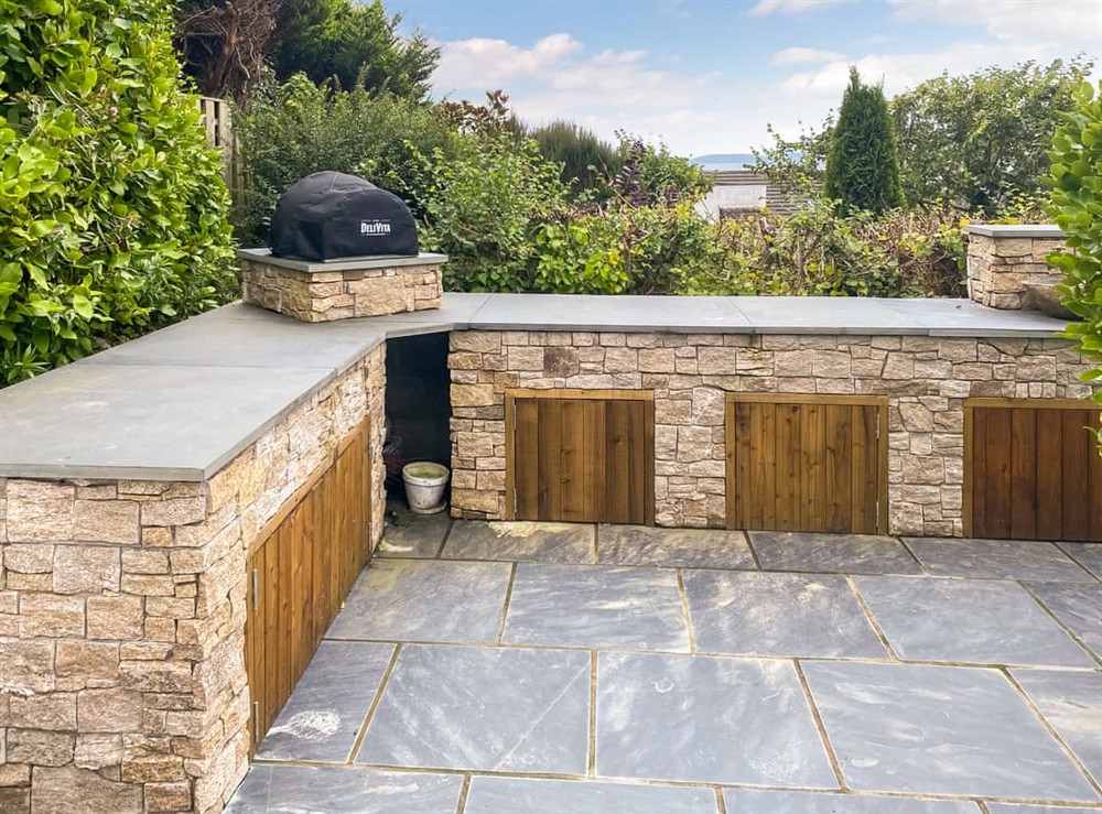 Outdoor area at Shearwaters in St Mawes, Cornwall