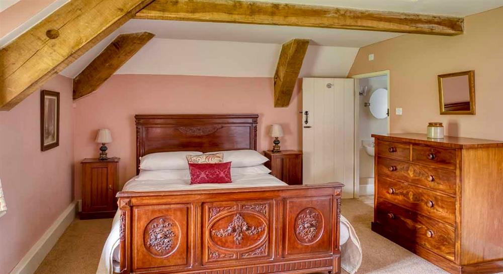 Interior double bedroom of Shedbush Farmhouse, nr Bridport, Dorset at Shedbush Farm House in Nr Bridport, Dorset