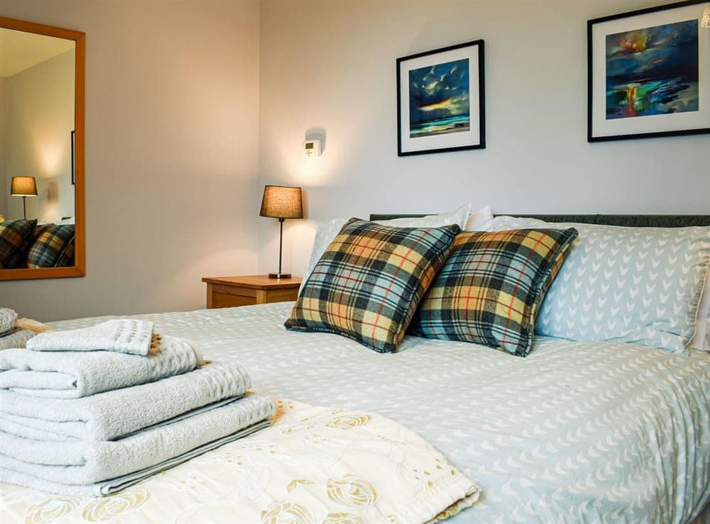 Double bedroom at Sheildaig Cottage Annexe in St Cyrus, near Montrose, Aberdeenshire