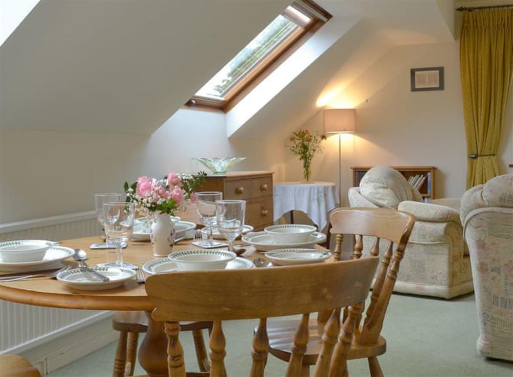 Large and comfortable living/dining room at Sheldon Barn in Monyash, near Bakewell, Derbyshire