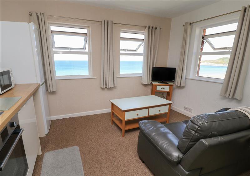 The living room at Shell Bay, Woolacombe