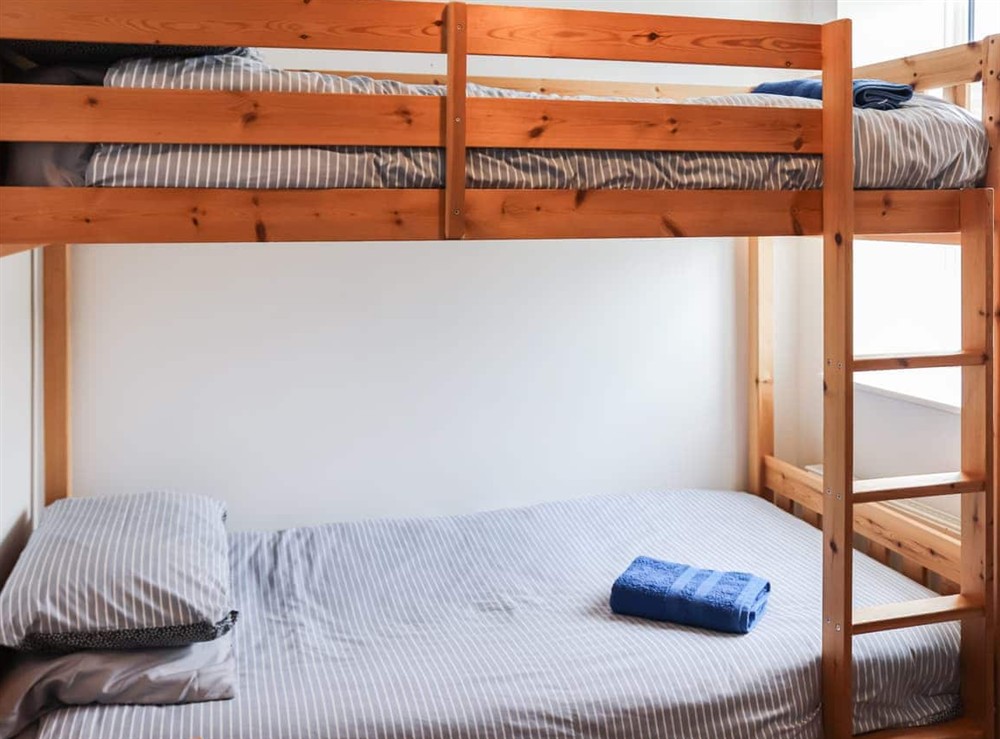 Bunk bedroom at Shells in Caernarfon, Gwynedd