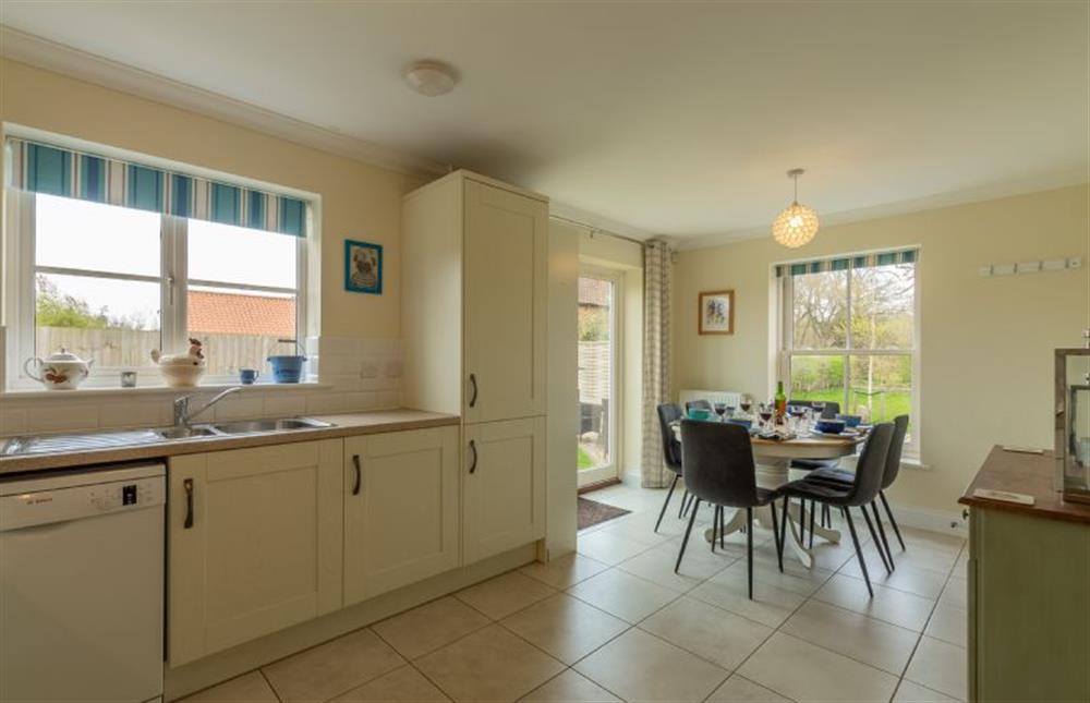 Ground floor: Looking from the kitchen to the dining area at Shellseekers, Snettisham near Kings Lynn