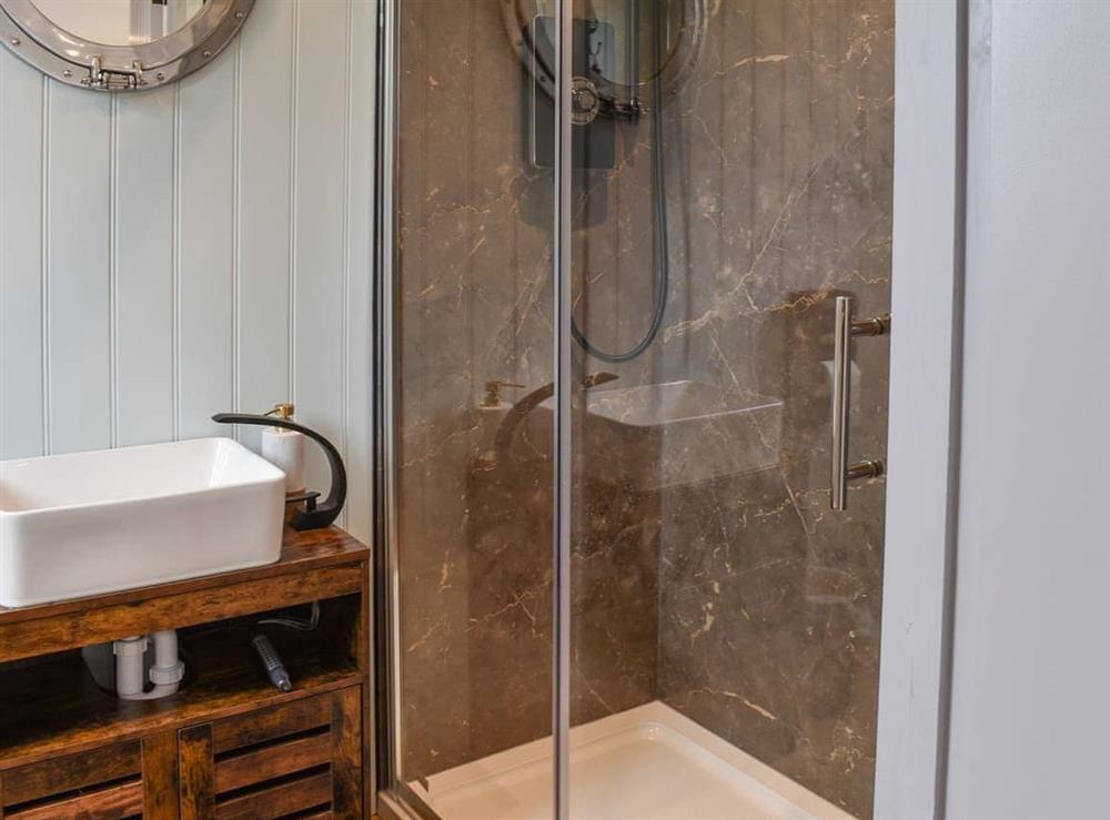 Shower room at Shepherds Beach House in Bognor Regis , West Sussex