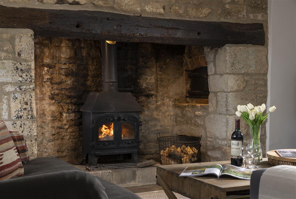 Wood burning stove for those chilly evenings at Shepherds Cottage, Chipping Norton