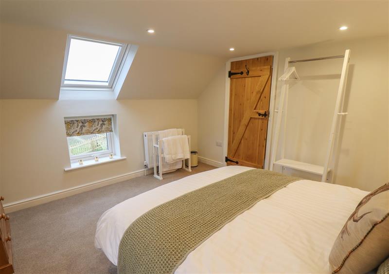 One of the 2 bedrooms at Shepherds Cottage, Claythorpe near Alford