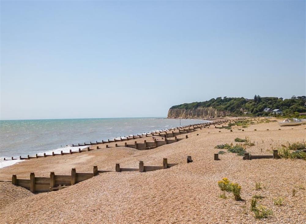 Beach at Shepherds Cottage in Pett,  Sussex, England