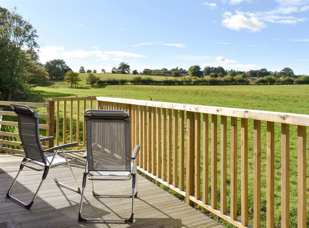 Terrace at Shepherds Den in Newton Le Willows, North Yorkshire