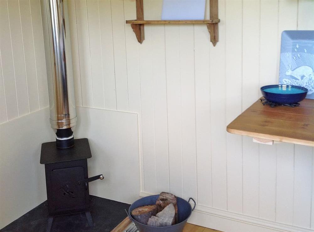 Living area at Shepherds Hut at The Beeches in Harleston, near Eye, Suffolk