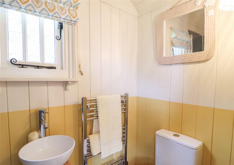 This is the bathroom (photo 3) at Shepherds Hut at The Hollies, Sutton near Woodbridge