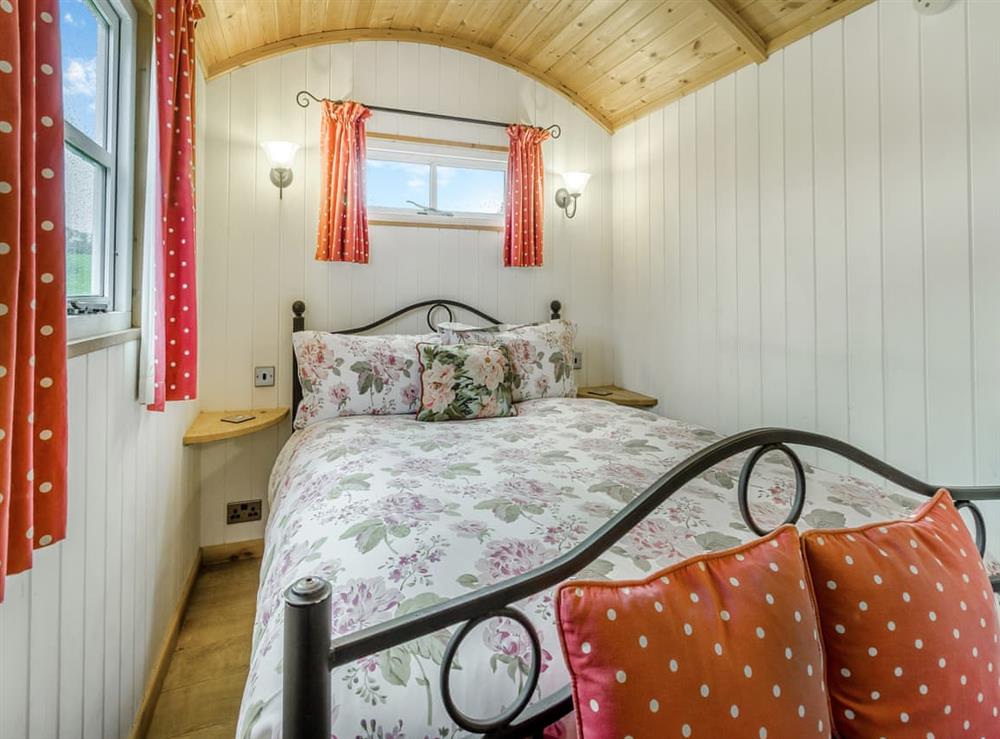 Double bedroom at Shepherds Hut in Shrewsbury, Shropshire
