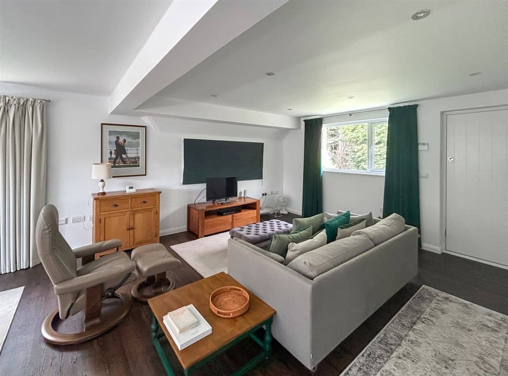 Open plan living space at Shepherds Loft in Horsham, near Brighton, West Sussex