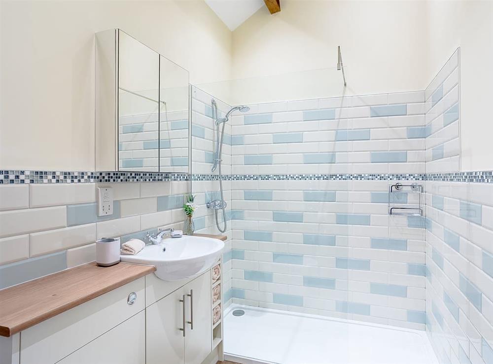 Shower room at Shepherds Nook in Don View, near Dunford Bridge, South Yorkshire