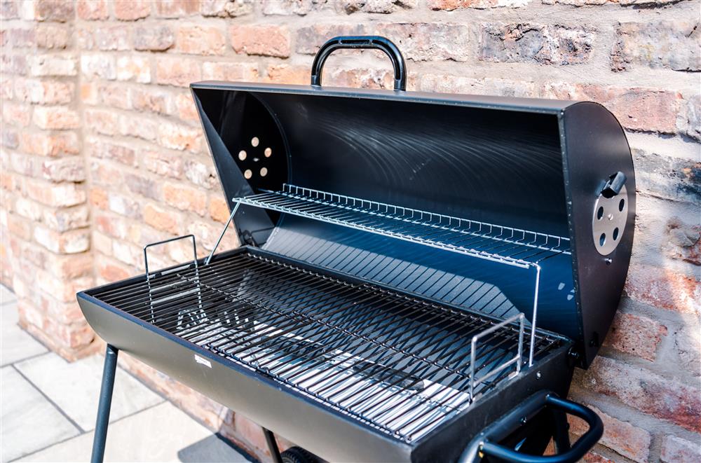 Charcoal barbecue in the enclosed courtyard