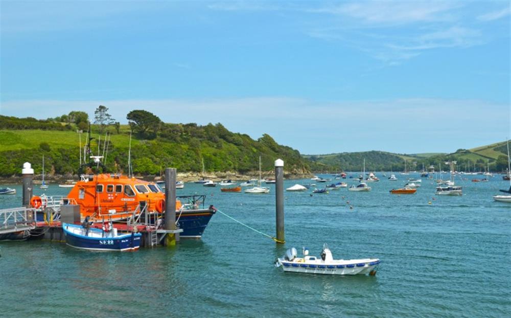 Salcombe lifeboat at Sherbourne Cottage in Salcombe