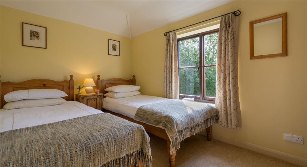 The spacious twin bedroom at Sheringham Wood Farm in Upper Sheringham, Norfolk