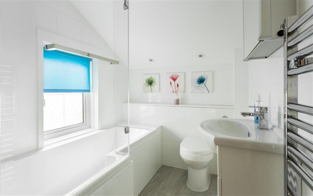 This is the bathroom at Sherston Cottage in Lymington