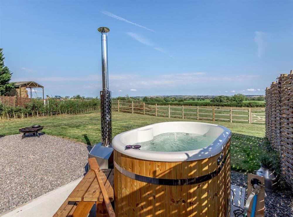 Hot tub at Shetland View in Henley, Langport, Somerset