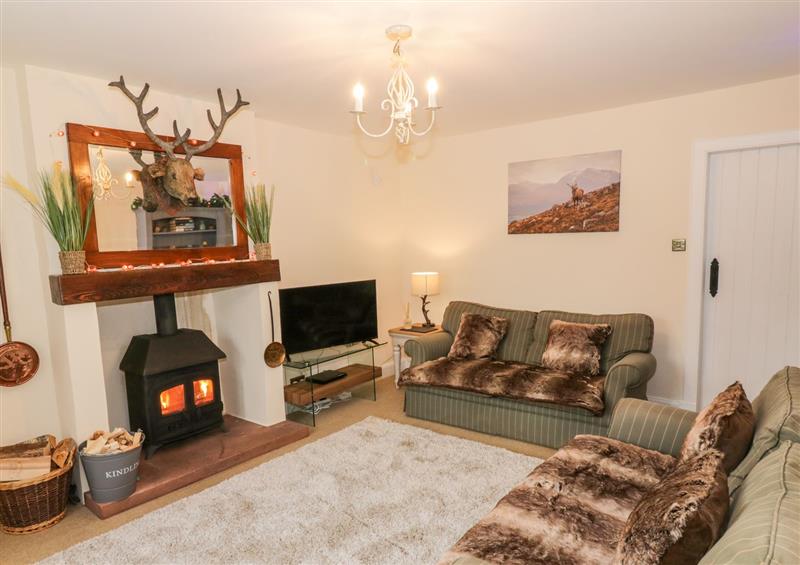 The living room at Shiel Cottage, Thornhill