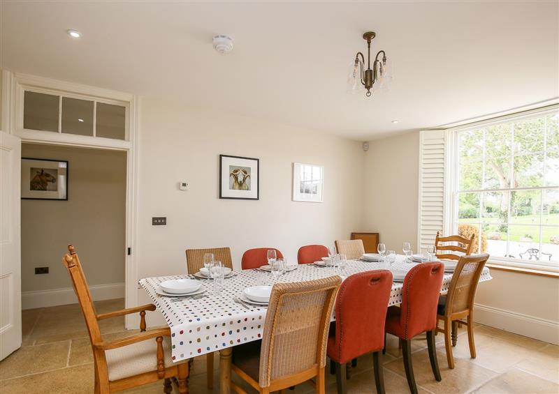 The dining room at Shifford Manor Farm, Shifford Near Bampton