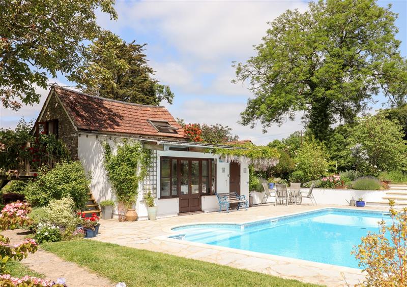 The swimming pool at Shillings Cottage, Hemyock