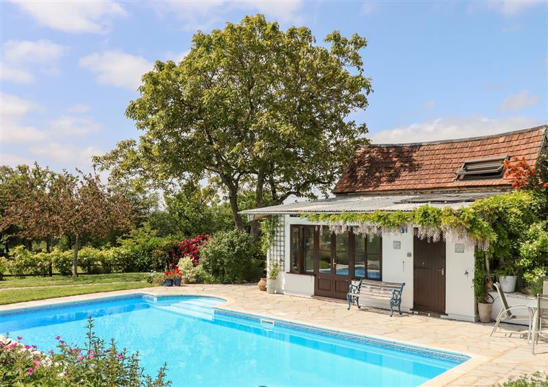 There is a pool at Shillings Cottage, Hemyock