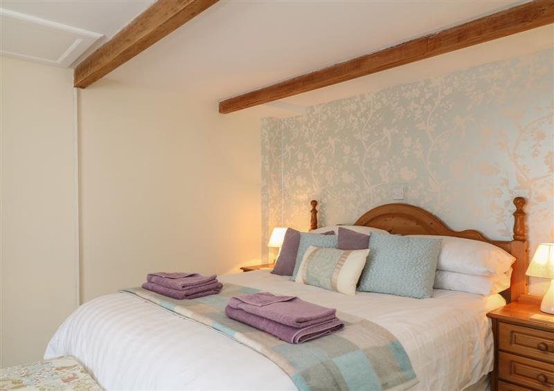 One of the 2 bedrooms at Shilstone Lodge, Chagford