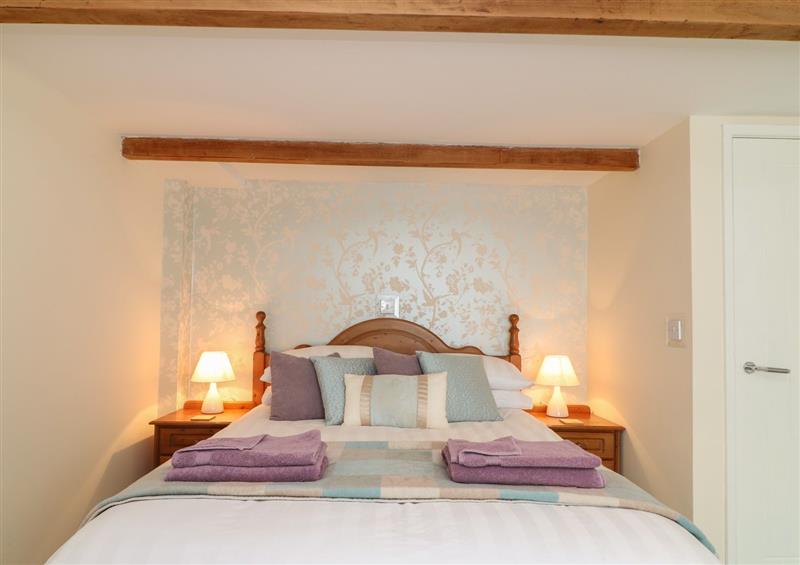 One of the bedrooms at Shilstone Lodge, Chagford