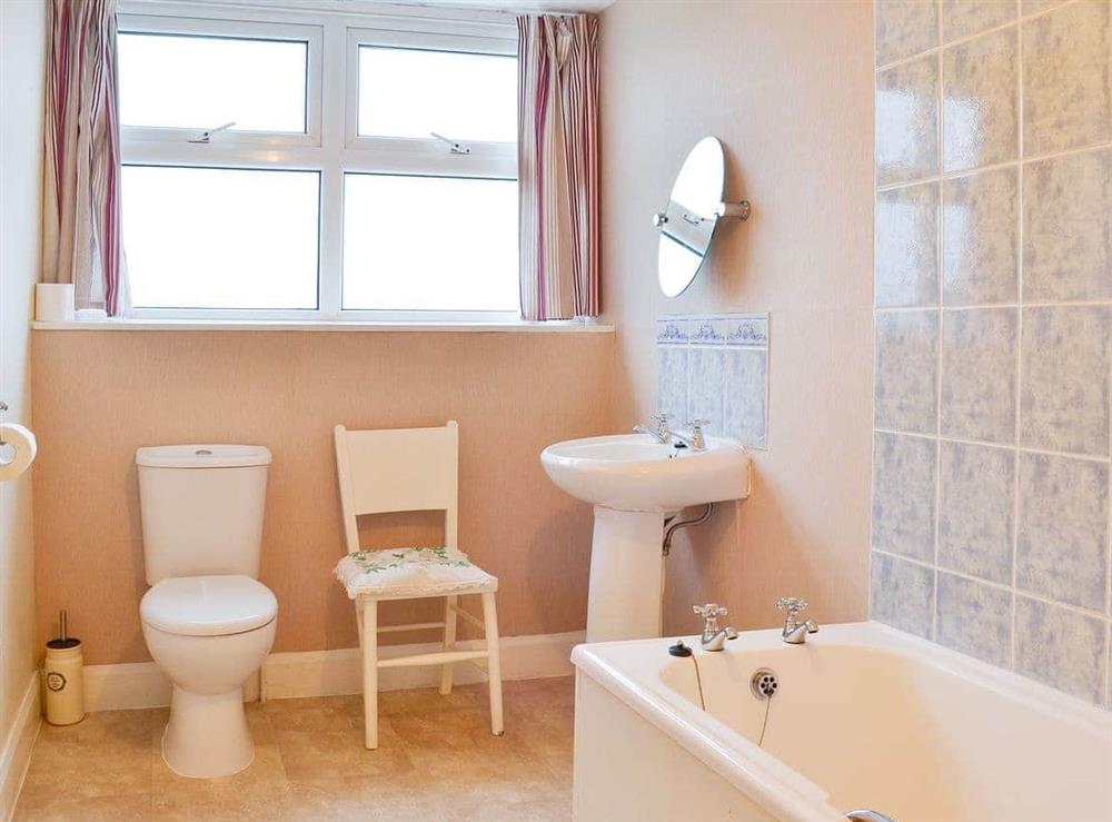 Roomy bathroom at Shingle Cottage in Seascale, near Eskdale, Cumbria