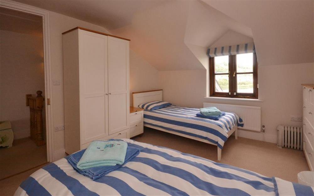 Another view of twin bedroom 4. at Shingle House in Torcross