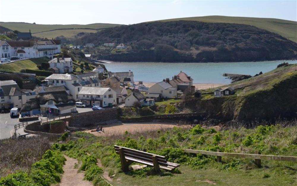 Hope Cove is right on the South West Coast Path
