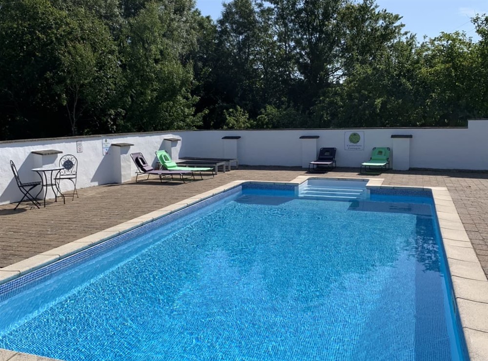 Swimming pool at Shippen in Penparc, Dyfed