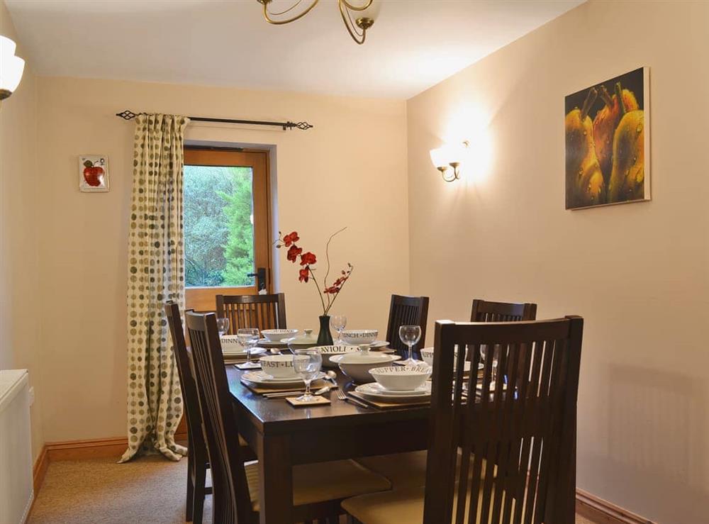 Dining Area at Shippon Cottage in Plealey, Shrewsbury, Shropshire