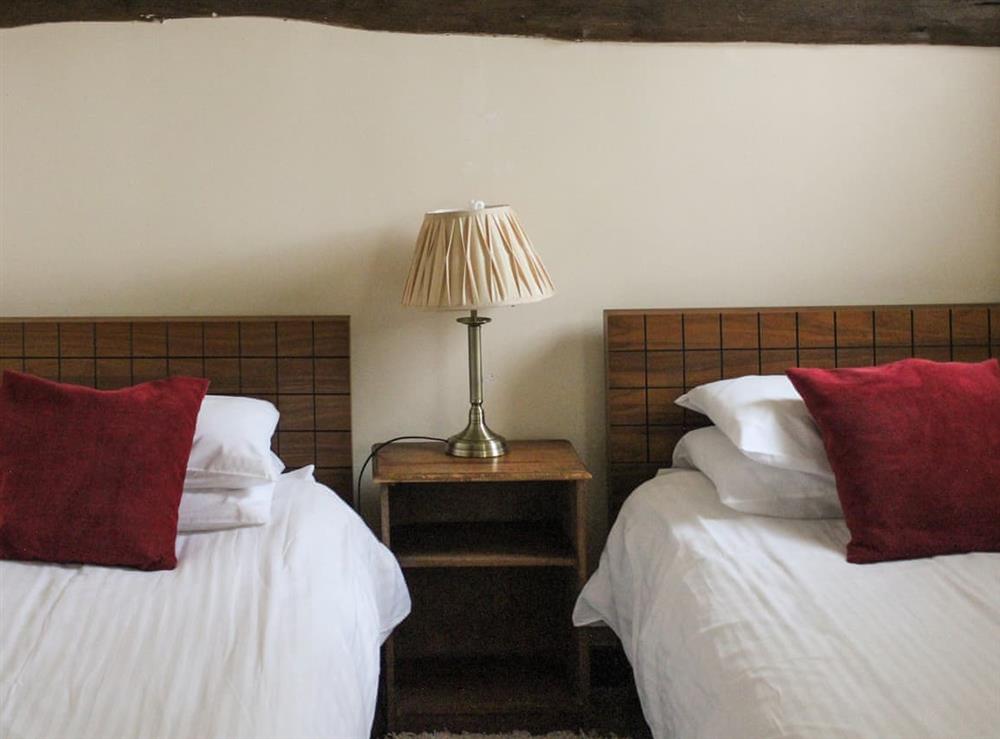 Twin bedroom at Shippon in Kings Nympton, near South Molton, Devon