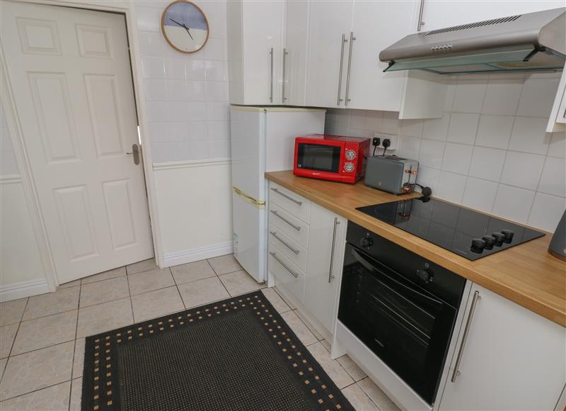 This is the kitchen at Shipwreck Chalet, Kidwelly