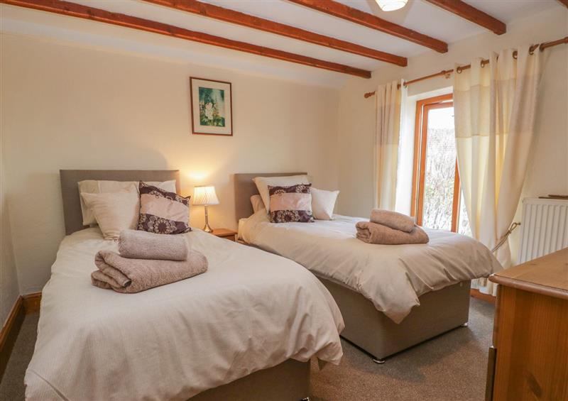 One of the bedrooms at Shipwreck Cottage, Haverigg
