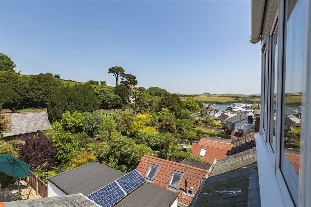 Estuary views from the top floor double bedroom at Shipwrights in 11 Coronation Road, Salcombe