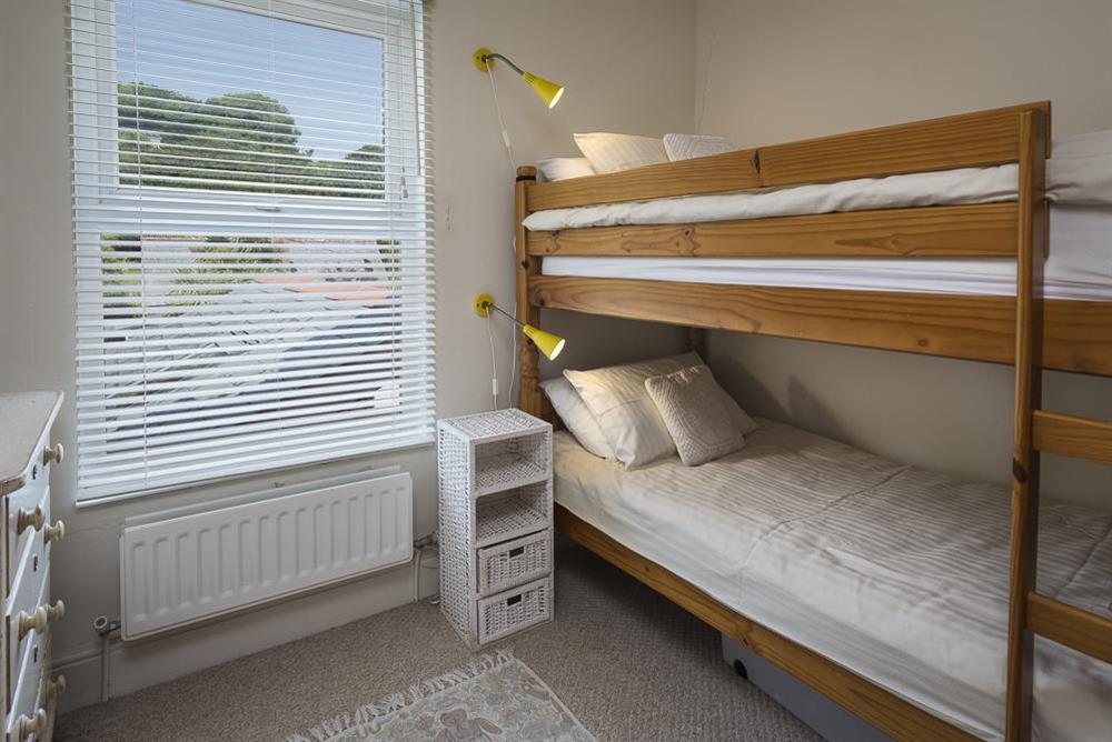 First floor is a bunk bed room (most suitable for children) at Shipwrights in 11 Coronation Road, Salcombe