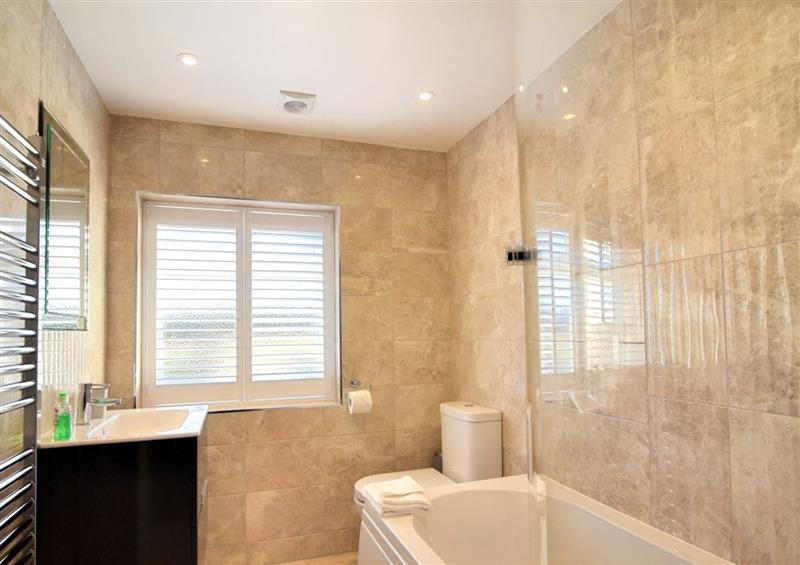 This is the bathroom at Shire View, Lyme Regis