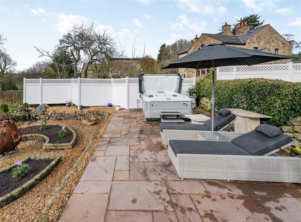 Outdoor area at Shireburn Cottage in Hurst Green, Lancashire