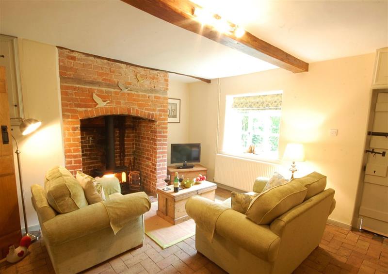 The living area at Shoemakers Cottage, Friston, Friston
