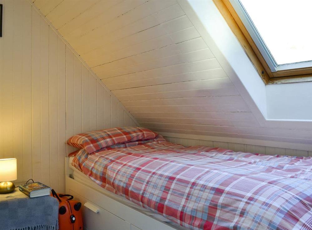 Comfortable single bedroom at Shore Cottage in Arnisdale, near Glenelg, Ross-Shire