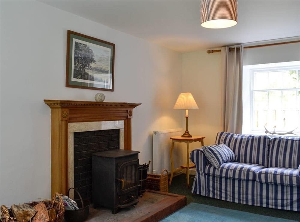 Living room at Shore Cottage in Garlieston, near Newton Stewart, Wigtownshire