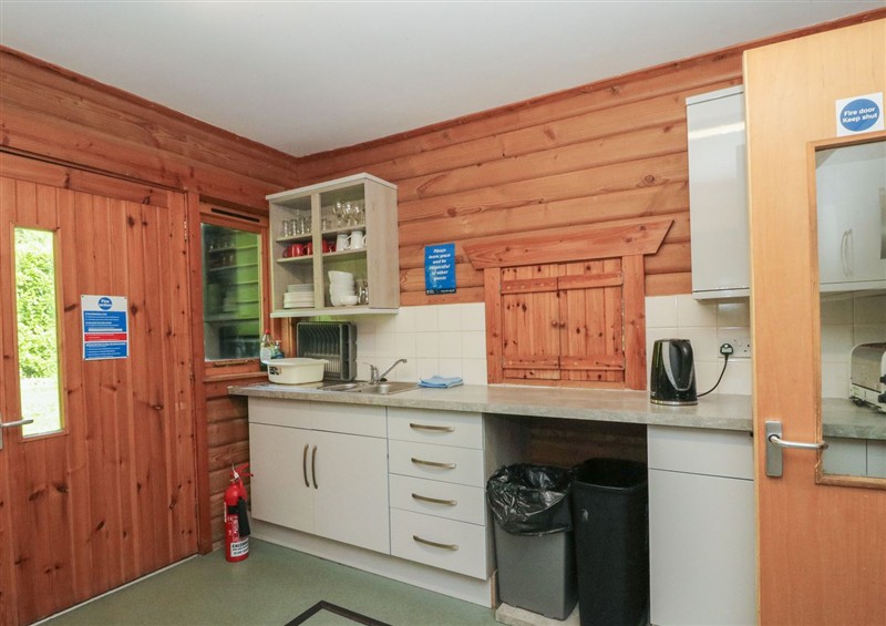 This is the kitchen at Shore Lodge Brodick Castle, Brodick