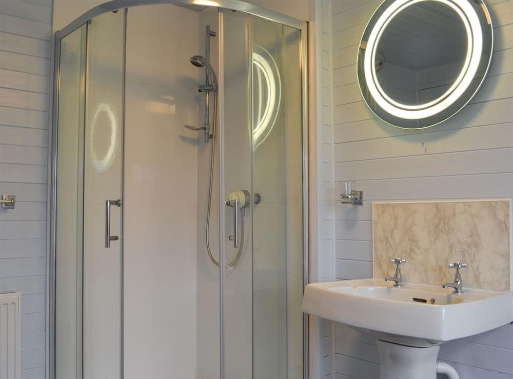 Bathroom with separate shower at Shore Meadow in Silecroft, near Millom, Cumbria