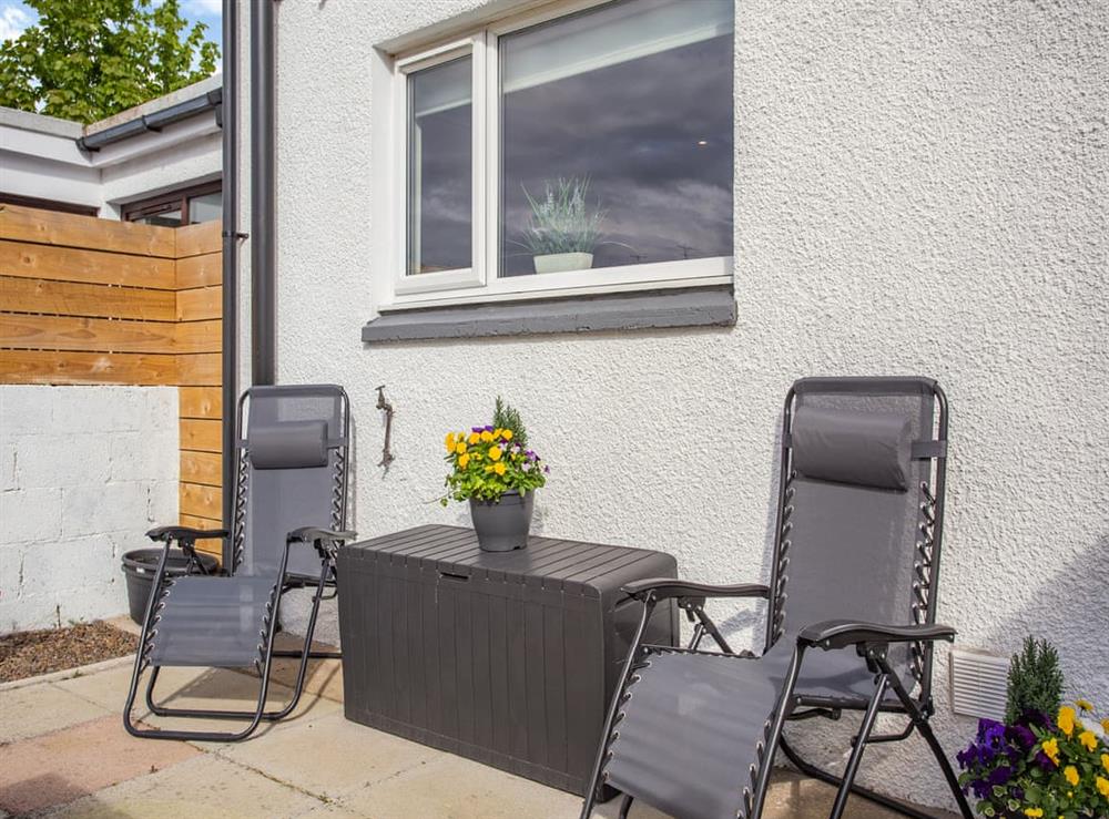 Outdoor area at Shore Walk in Balintore, near Tain, Ross-Shire