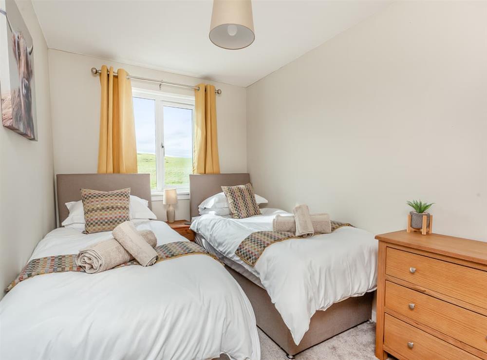 Twin bedroom at Shore Walk in Balintore, near Tain, Ross-Shire